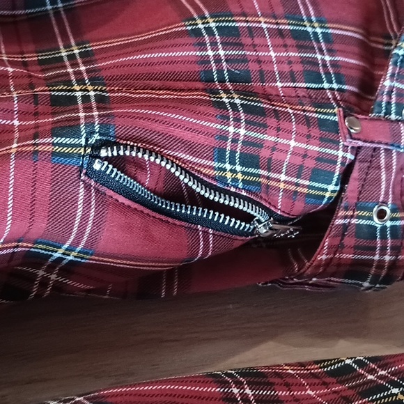 Y2K Tripp NYC Daang Goodman plaid biker jacket - Picture 5 of 8